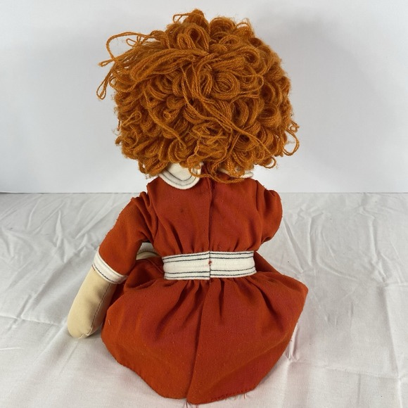 Vintage 1982 Little Orphan Annie 17" Rag Doll  Knickerbocker Toy Applause - Picture 7 of 10